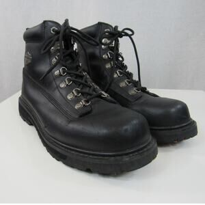 Harley Davidson Footwear 8.5 Men's Drive Boot Black 100% Leather